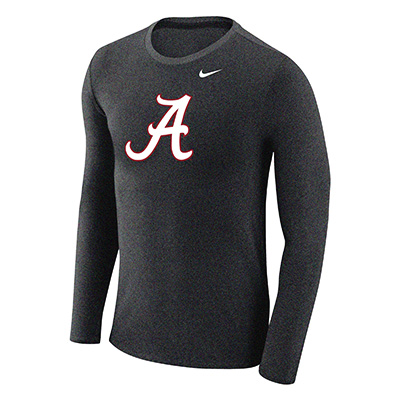 Alabama Script A Marled Long Sleeve T-Shirt