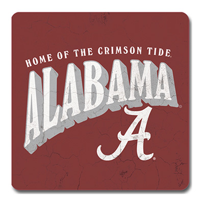 Alabama Home Of The Crimson Tide Single Square Coaster
