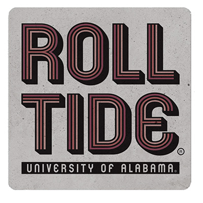 University Of Alabama Roll Tide Single Square Coaster