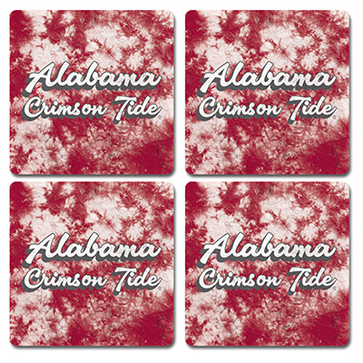 Alabama Tie Dye Thirsty Coaster 4 Pack