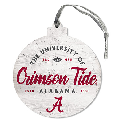 University Of Alabama Script A Round Ornament