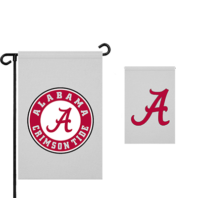 Alabama Circle Logo Script A Garden Flag - main view