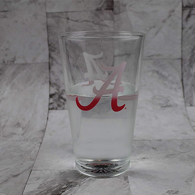 University Of Alabama Color Changing Pint Glass