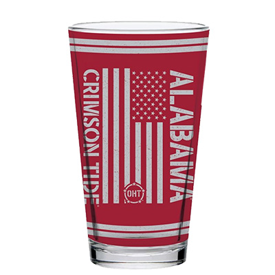 ALABAMA OPERATION HAT TRICK CLEAR PINT GLASS