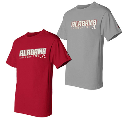 Alabama Crimson Tide Script A Short Sleeve Impact T-Shirt