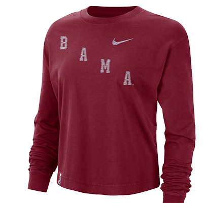 Bama Cotton Boxy Varsity Long Sleeve T-Shirt