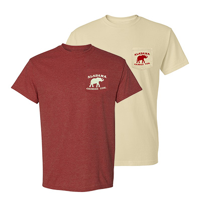 Alabama Crimson Tide Petals Elephant Pocket T-Shirt