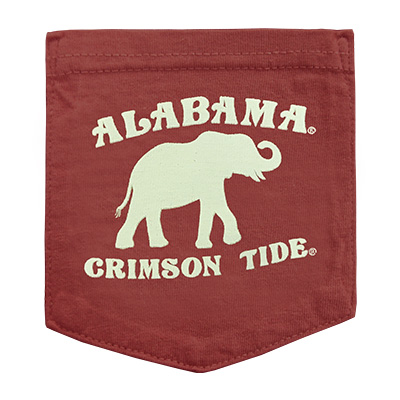 ALABAMA CRIMSON TIDE PETALS ELEPHANT POCKET T-SHIRT