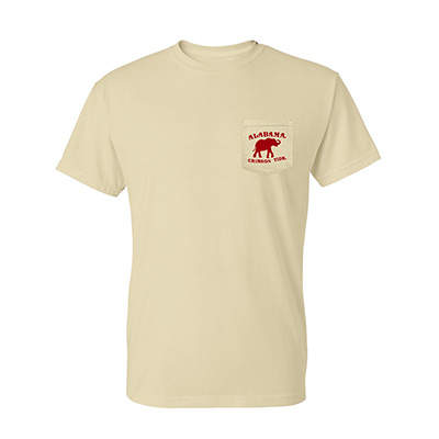 ALABAMA CRIMSON TIDE PETALS ELEPHANT POCKET T-SHIRT