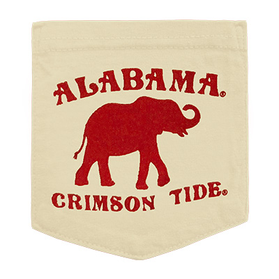 ALABAMA CRIMSON TIDE PETALS ELEPHANT POCKET T-SHIRT