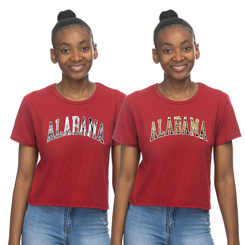 Alabama Arched Crop T-Shirt  University of Alabama Supply Store