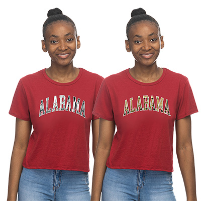 Alabama Arched Crop T-Shirt