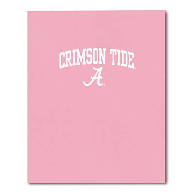 Paper Folder Pink Crimson Tide Over Script A