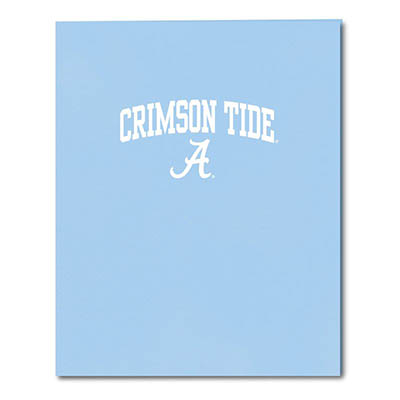 Paper Folder Light Blue Crimson Tide Over Script A