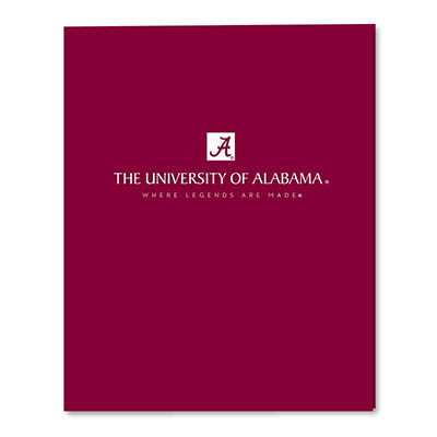  Folder Laminated "Legends" Maroon