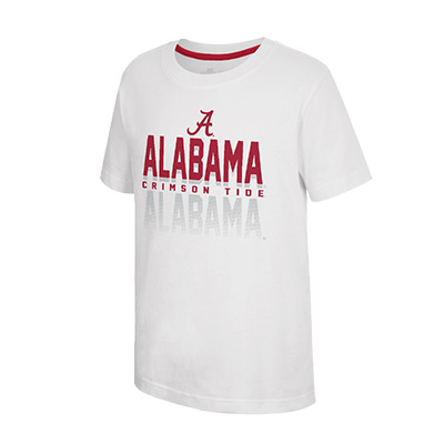 ALABAMA CRIMSON TIDE WITH ROLL TIDE ON BACK NEWFOUNDLAND SHORT SLEEVE T-SHIRT