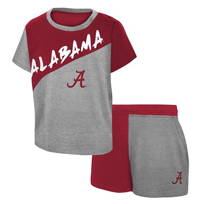 Alabama Script A Toddler Shirt And Short Set