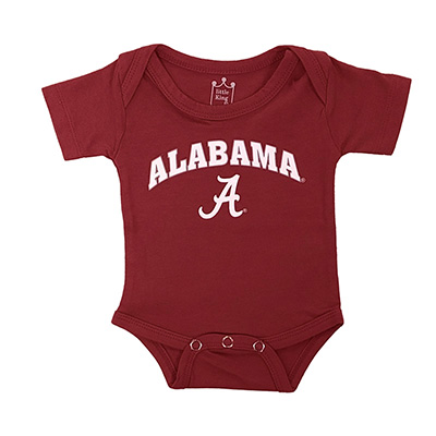 Alabama Script A Cotton Onesie