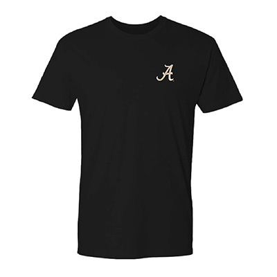 ALABAMA SCRIPT A IN STATE US CAMO FLAG T-SHIRT