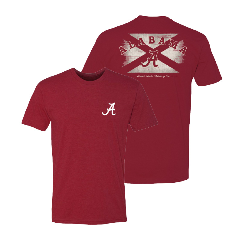 Alabama Over Script A Washed Flag T-Shirt (SKU 13791865102)