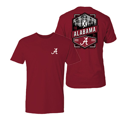 Alabama Script A 1831 Double Diamond Crest T-Shirt
