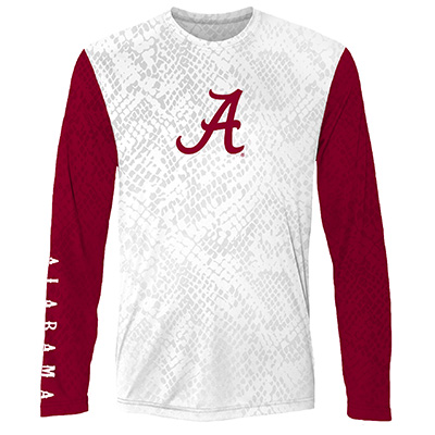 ALABAMA CIRCLE LOGO ON BACK LONG SLEEVE PERFORMANCE T-SHIRT