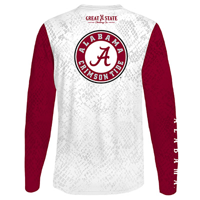 ALABAMA CIRCLE LOGO ON BACK LONG SLEEVE PERFORMANCE T-SHIRT