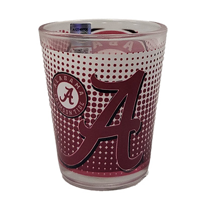 University Of Alabama Dot Matrix Shot Glass