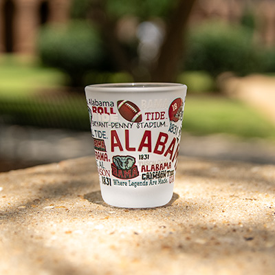 Alabama Campus Wraparound Shot Glass
