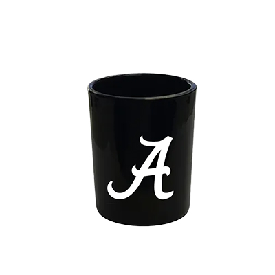 Alabama Script A Black Shot Glass