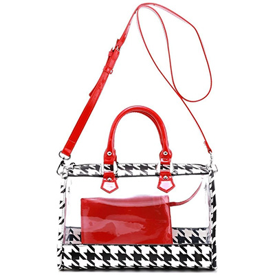 Moniqua Clear Satchel Gameday Bag