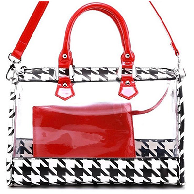 MONIQUA CLEAR SATCHEL GAMEDAY BAG