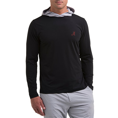 Alabama Script A Charlie Long Sleeve Hooded Pullover