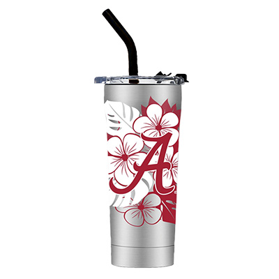 Alabama Script A Stainless Tumbler With Straw
