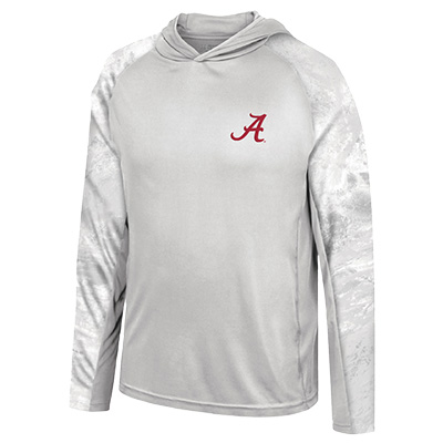 Alabama Script A Long Sleeve Performance Hooded Fishing T-Shirt