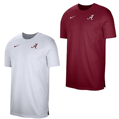 Alabama Script A Dri-Fit UV Short Sleeve Coach Shirt