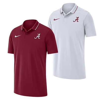Alabama Script A Dri-Fit Coaches Polo
