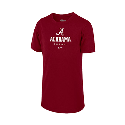 ALABAMA FOOTBALL SCRIPT A LEGEND TEAM ISSUE SHORT SLEEVE T-SHIRT