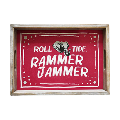 Roll Tide Rammer Jammer Spirit Wood Rectangle Tray