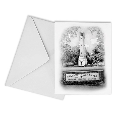 Alabama Campus Denny Chimes Boxed Notecards 10 Pack