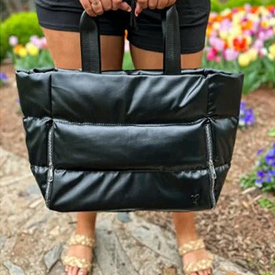 Panorama Puffer Large Bag Black