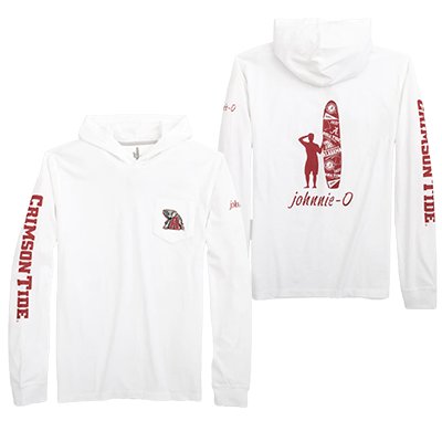 Alabama Crimson Tide Script A Long Sleeve Hooded Shirt