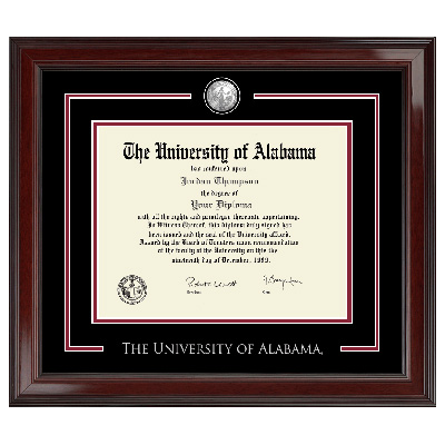Diploma Frame Showcase Edition Silver Medallion In Encore Moulding