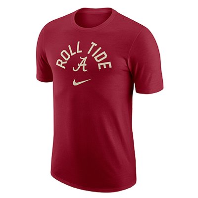 ALABAMA ROLL TIDE SCRIPT A SHORT SLEEVE COTTON UNIVERSITY CREW T-SHIRT