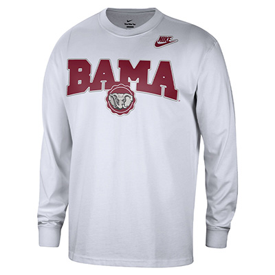 Bama Elephant Logo Cotton Max90 Long Sleeve Crew T-Shirt