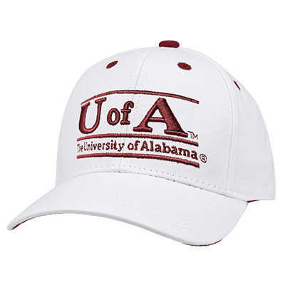 The University Of Alabama Bar Cap With Script A On Back