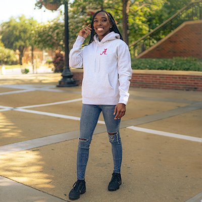 Alabama Script A Relaxed-Fit Fleece Hoodie