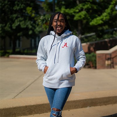 ALABAMA SCRIPT A RELAXED-FIT FLEECE HOODIE