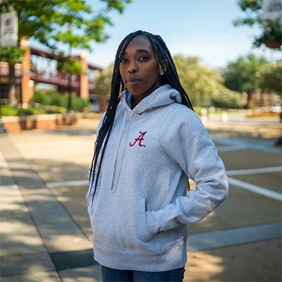 ALABAMA SCRIPT A RELAXED-FIT FLEECE HOODIE