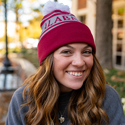 Alabama Roll Tide Beanie With Pom